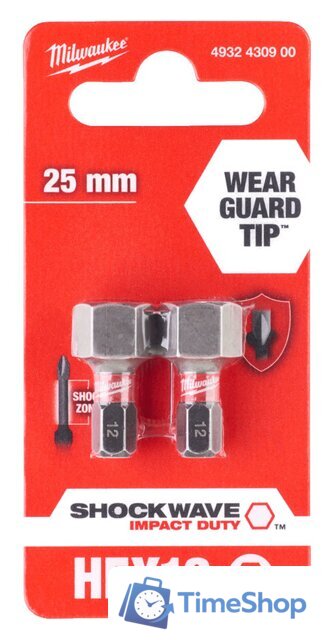 Набор бит Milwaukee 4932430900 (2 шт) - Изображение №1 — Интернет-магазин Time-Shop