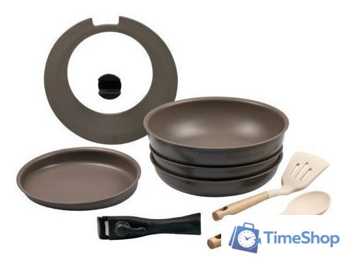 Набор сковород Lara LR01-301 (коричневый) - Изображение №1 — Интернет-магазин Time-Shop