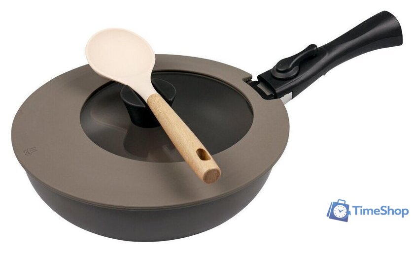 Набор сковород Lara LR01-301 (коричневый) - Изображение №6 — Интернет-магазин Time-Shop