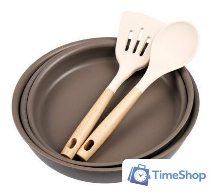 Набор сковород Lara LR01-301 (коричневый) - Изображение №2 — Интернет-магазин Time-Shop