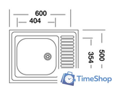 Кухонная мойка КромРус S 417 RUS (правая) - Изображение №2 — Интернет-магазин Time-Shop