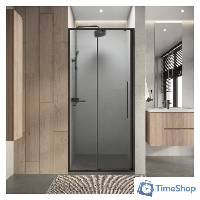 Душевая дверь Niagara Nova NG-34-L9CHGR 90x195 (графит/шиншилла стекло) - Изображение №8 — Интернет-магазин Time-Shop