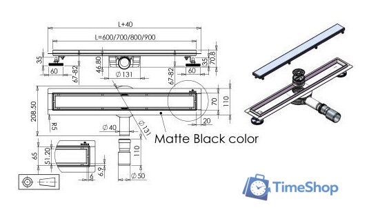 Трап/канал Roxen Supra 91020-70 - Изображение №5 — Интернет-магазин Time-Shop