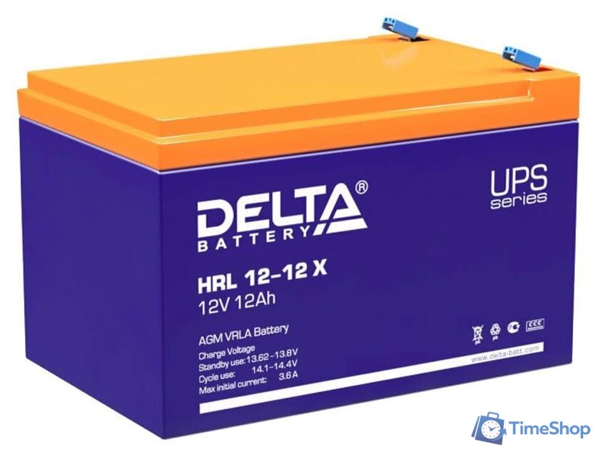 Аккумулятор для ИБП Delta HRL 12-12 X (12В/12 А·ч) - Изображение №1 — Интернет-магазин Time-Shop