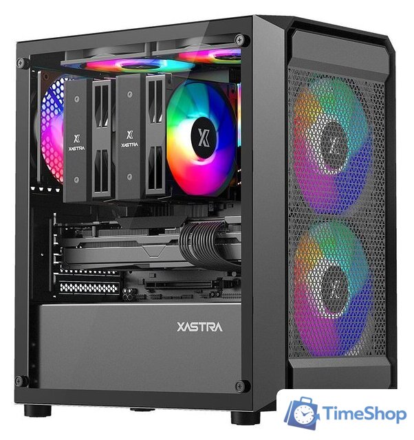 Корпус XASTRA A303M 3FRGB (черный) - Изображение №1 — Интернет-магазин Time-Shop