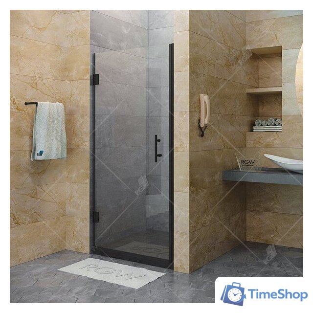 Душевая дверь RGW HO-011B 90 (черный/прозрачное стекло) - Изображение №2 — Интернет-магазин Time-Shop