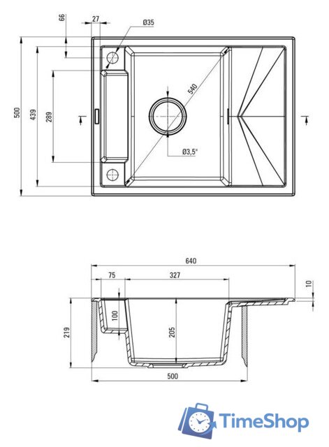 Кухонная мойка Deante Magnetic ZRM N11A - Изображение №2 — Интернет-магазин Time-Shop