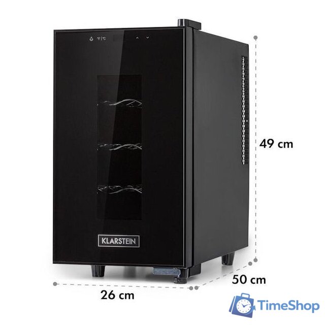 Винный шкаф Klarstein Bellevin 8 Uno - Изображение №4 — Интернет-магазин Time-Shop