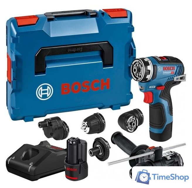 Дрель-шуруповерт Bosch GSR 12V-35 FC Professional 06019H3008 (с 2-мя АКБ, набор сменных патронов, кейс) - Изображение №1 — Интернет-магазин Time-Shop