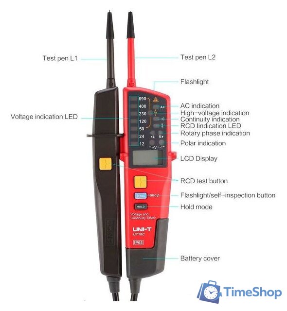 Тестер UNI-T UT18C - Изображение №6 — Интернет-магазин Time-Shop