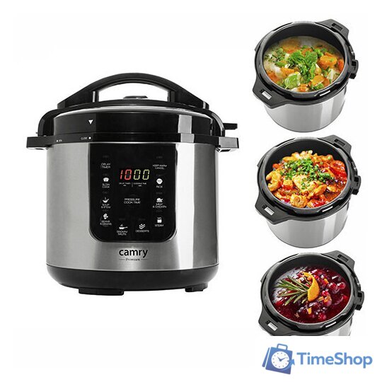Мультиварка-скороварка CAMRY CR 6409 - Изображение №3 — Интернет-магазин Time-Shop