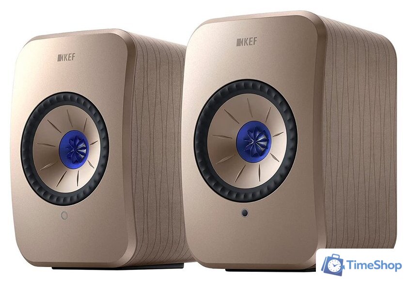 Полочная акустика KEF LSX II (бежево-золотистый) - Изображение №1 — Интернет-магазин Time-Shop