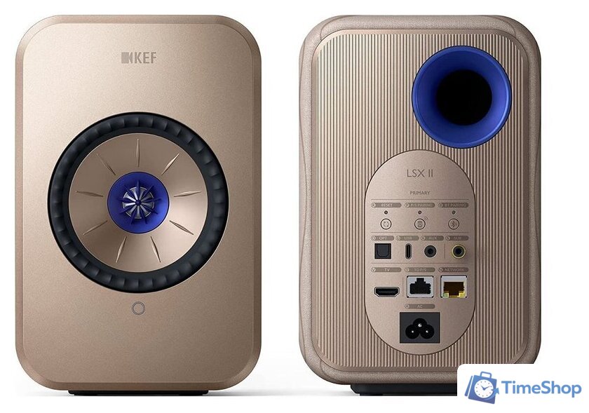 Полочная акустика KEF LSX II (бежево-золотистый) - Изображение №5 — Интернет-магазин Time-Shop