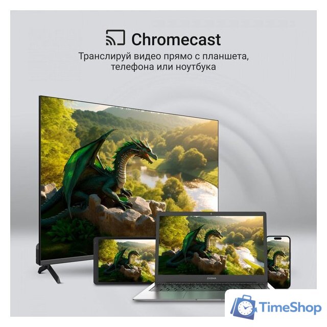 Телевизор Digma DM-LED55UQB31 - Изображение №6 — Интернет-магазин Time-Shop