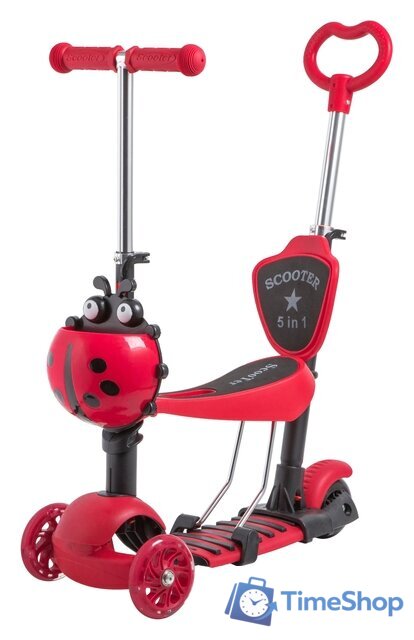 Трехколесный самокат Novatrack Saddle Pro 2019 120SB.DISCOKIDS.RD9 (красный) - Изображение №1 — Интернет-магазин Time-Shop