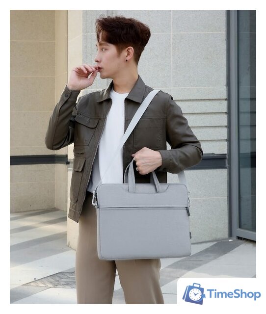 Сумка Miru Hiding 15.6 MLB-1044 (серый) - Изображение №3 — Интернет-магазин Time-Shop