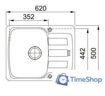 Кухонная мойка Franke Antea AZG 611-62 114.0676.255 (оникс) - Изображение №2 — Интернет-магазин Time-Shop