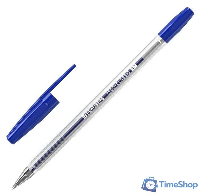 Набор шариковых ручек BRAUBERG M-500 143454 (10 шт.) - Изображение №2 — Интернет-магазин Time-Shop