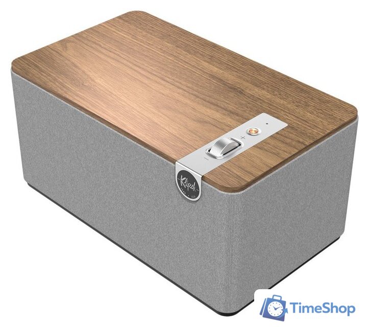 Беспроводная колонка Klipsch The Three Plus (серый/коричневый) - Изображение №1 — Интернет-магазин Time-Shop