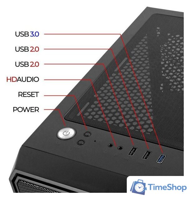 Корпус Ginzzu RX120 - Изображение №6 — Интернет-магазин Time-Shop