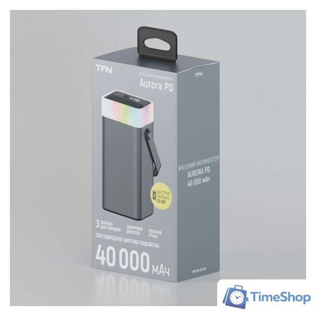 Внешний аккумулятор TFN Apollo RGB 22.5W 40000mAh (серый) - Изображение №6 — Интернет-магазин Time-Shop