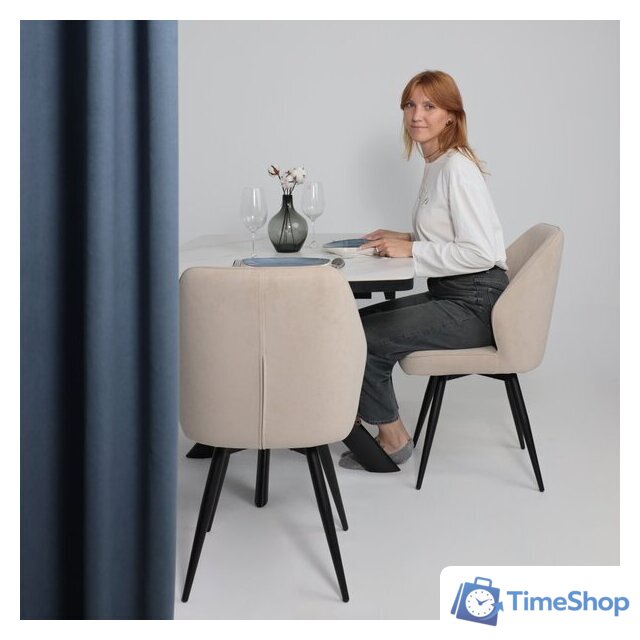 Стул Мамадома Michael-R1 360 (b03 Cream Lux/черный) - Изображение №2 — Интернет-магазин Time-Shop