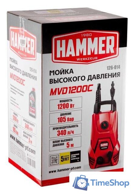 Мойка высокого давления Hammer MVD1200C - Изображение №15 — Интернет-магазин Time-Shop