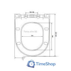 Сиденье для унитаза Berges Wasserhaus Toma Slim SO 017603 (с микролифтом) - Изображение №9 — Интернет-магазин Time-Shop