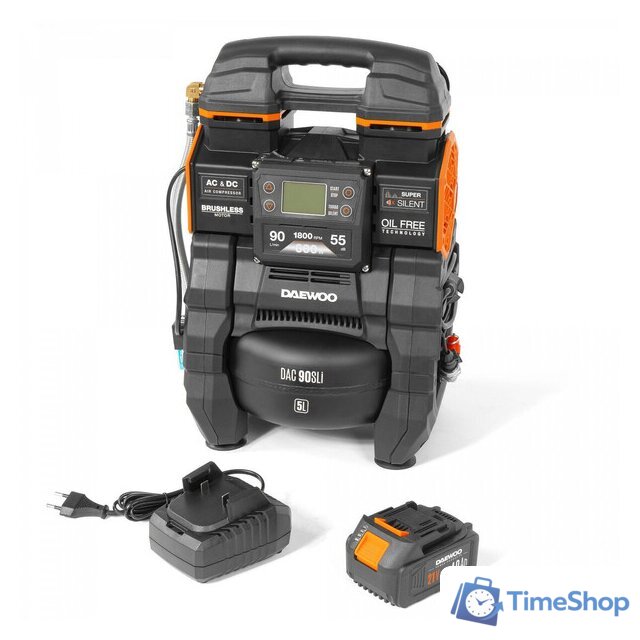 Компрессор Daewoo Power DAC 90S Li Set (с 1-им АКБ) - Изображение №3 — Интернет-магазин Time-Shop