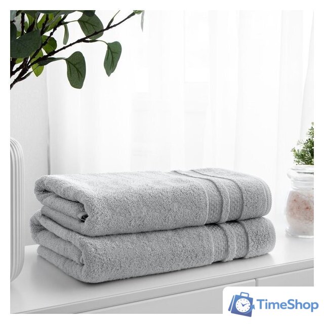 Набор полотенец Verossa МХ50 Reticolo 08 НПК044 746413 (холодный серый) - Изображение №2 — Интернет-магазин Time-Shop