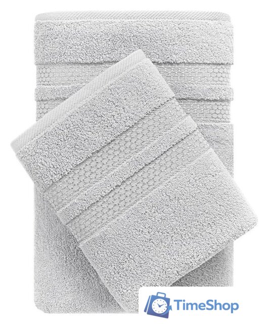 Набор полотенец Verossa МХ50 Reticolo 08 НПК044 746413 (холодный серый) - Изображение №3 — Интернет-магазин Time-Shop