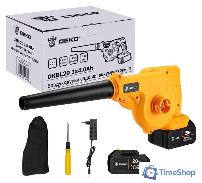 Ручная воздуходувка Deko DKBL20 SET 063-4313 (с 2-мя АКБ) - Изображение №1 — Интернет-магазин Time-Shop