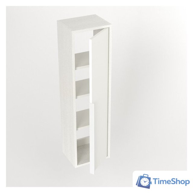  Дабер Шкаф-полупенал 015 СТ15.0.0.5Б (белый древесный/ручка белая) - Изображение №3 — Интернет-магазин Time-Shop