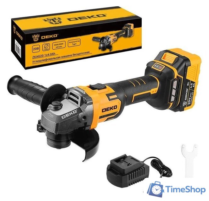 Угловая шлифмашина Deko ZKAG20 084-1044 (с 1-им АКБ) - Изображение №1 — Интернет-магазин Time-Shop