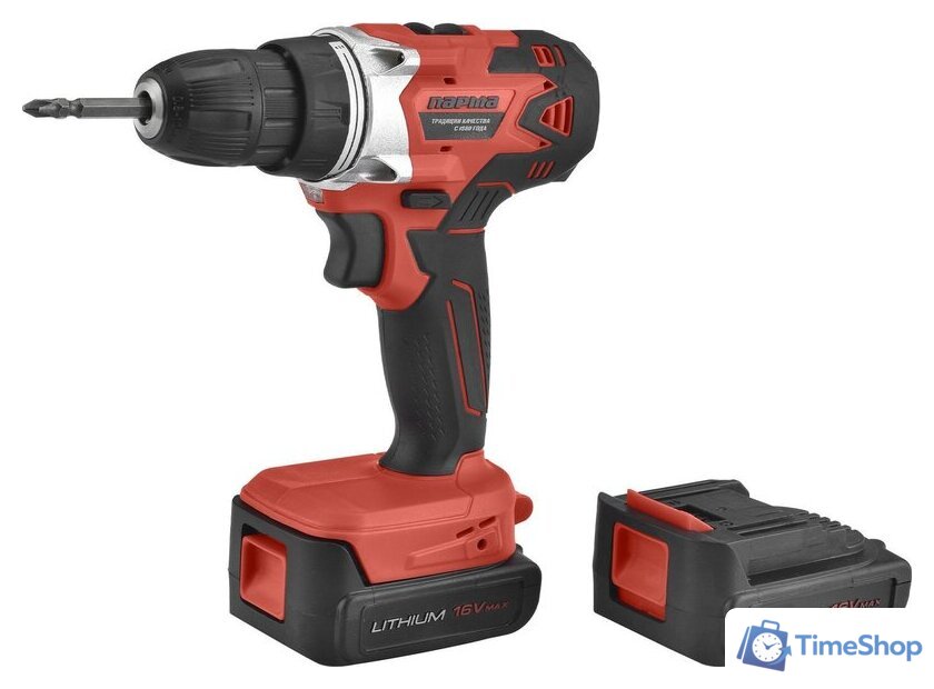 Дрель-шуруповерт Парма ДША-02-2016/2Li 02.021.00015 (с 2-мя АКБ, кейс) - Изображение №1 — Интернет-магазин Time-Shop