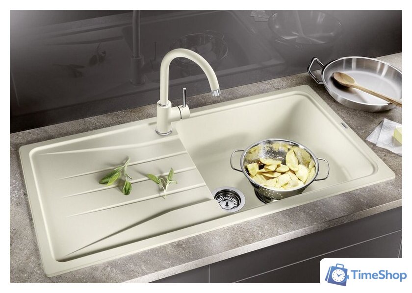 Кухонная мойка Blanco Sona Xl 6 S 527158 (мягкий белый) - Изображение №2 — Интернет-магазин Time-Shop