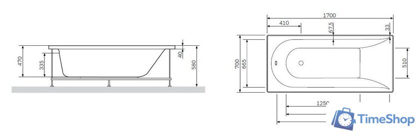 Ванна AM.PM Spirit W72A-170-070W-A2 - Изображение №4 — Интернет-магазин Time-Shop