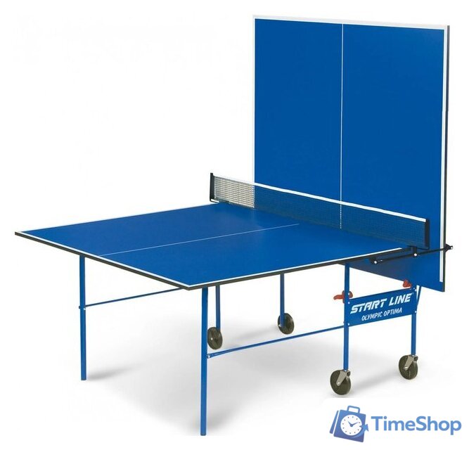 Теннисный стол Start Line Olympic Optima 6023-2 (с сеткой, синий) - Изображение №2 — Интернет-магазин Time-Shop