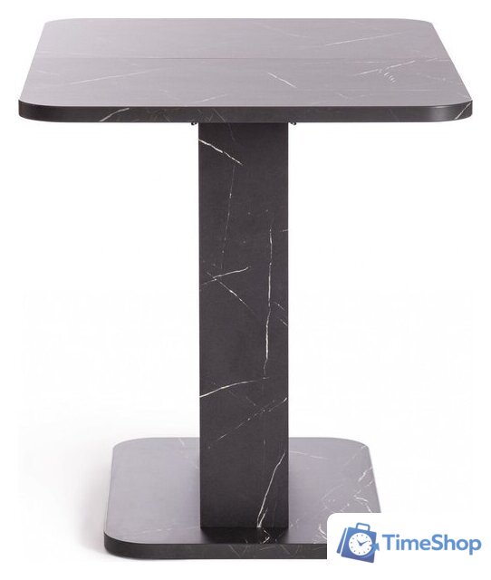 Кухонный стол TetChair Smart 105-140x68.6х75 (мрамор блэк роял/белый) - Изображение №3 — Интернет-магазин Time-Shop