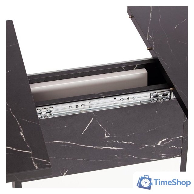 Кухонный стол TetChair Smart 105-140x68.6х75 (мрамор блэк роял/белый) - Изображение №9 — Интернет-магазин Time-Shop