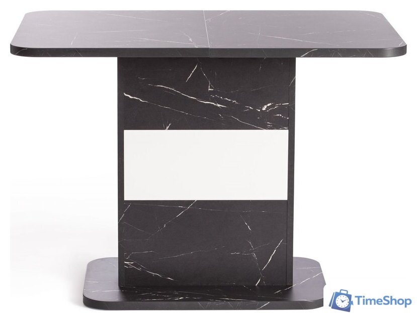 Кухонный стол TetChair Smart 105-140x68.6х75 (мрамор блэк роял/белый) - Изображение №2 — Интернет-магазин Time-Shop