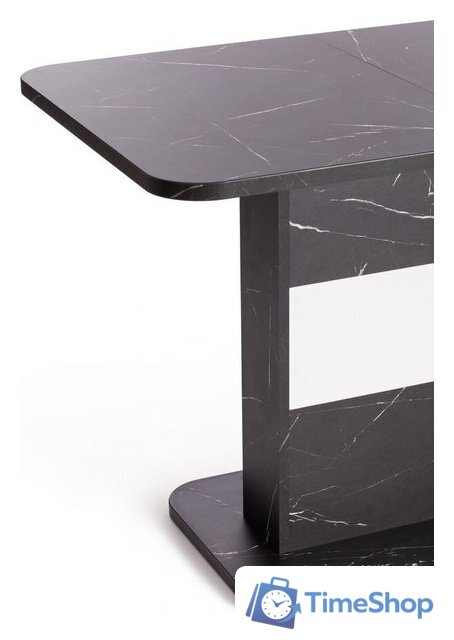Кухонный стол TetChair Smart 105-140x68.6х75 (мрамор блэк роял/белый) - Изображение №8 — Интернет-магазин Time-Shop