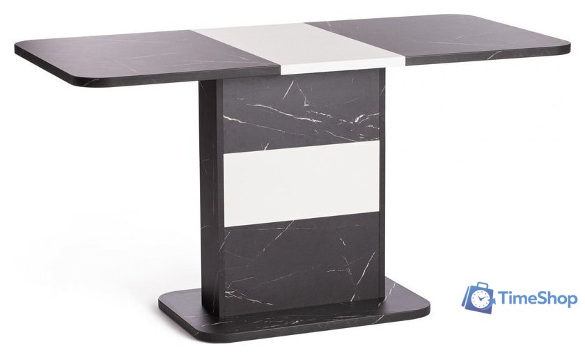 Кухонный стол TetChair Smart 105-140x68.6х75 (мрамор блэк роял/белый) - Изображение №4 — Интернет-магазин Time-Shop
