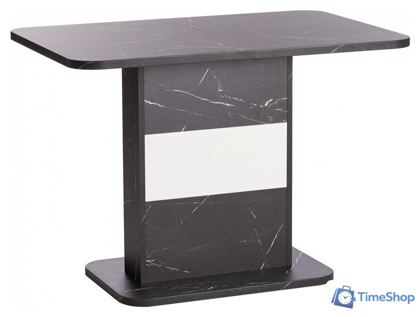 Кухонный стол TetChair Smart 105-140x68.6х75 (мрамор блэк роял/белый) - Изображение №1 — Интернет-магазин Time-Shop