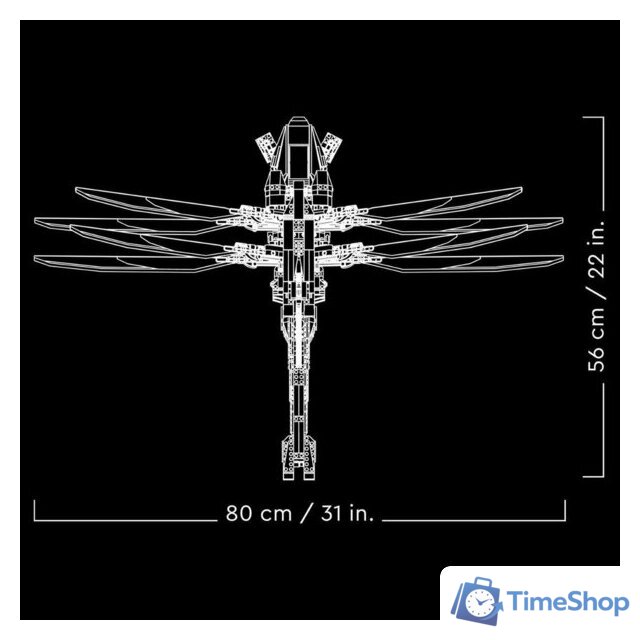 Конструктор LEGO Icons 10327 Дюна: Королевский орнитоптер Атрейдесов - Изображение №9 — Интернет-магазин Time-Shop
