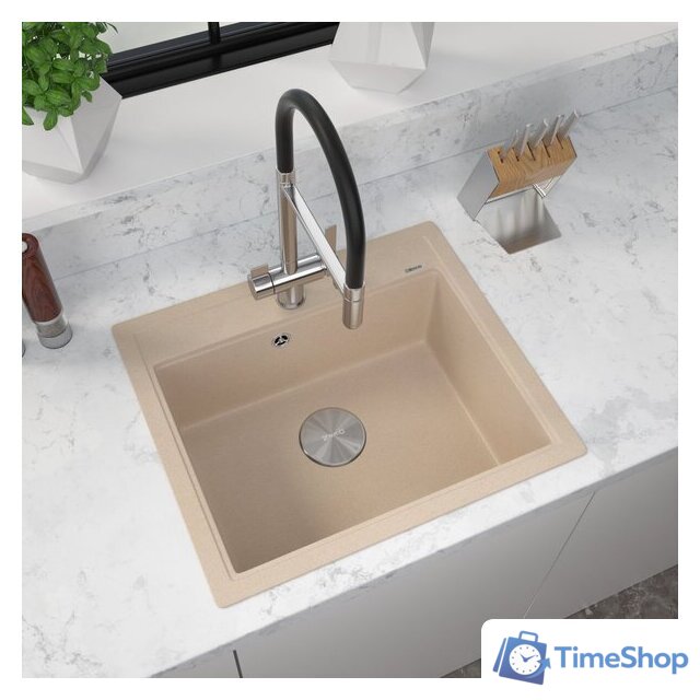 Кухонная мойка ZorG Rock 60 Premium beige - Изображение №1 — Интернет-магазин Time-Shop
