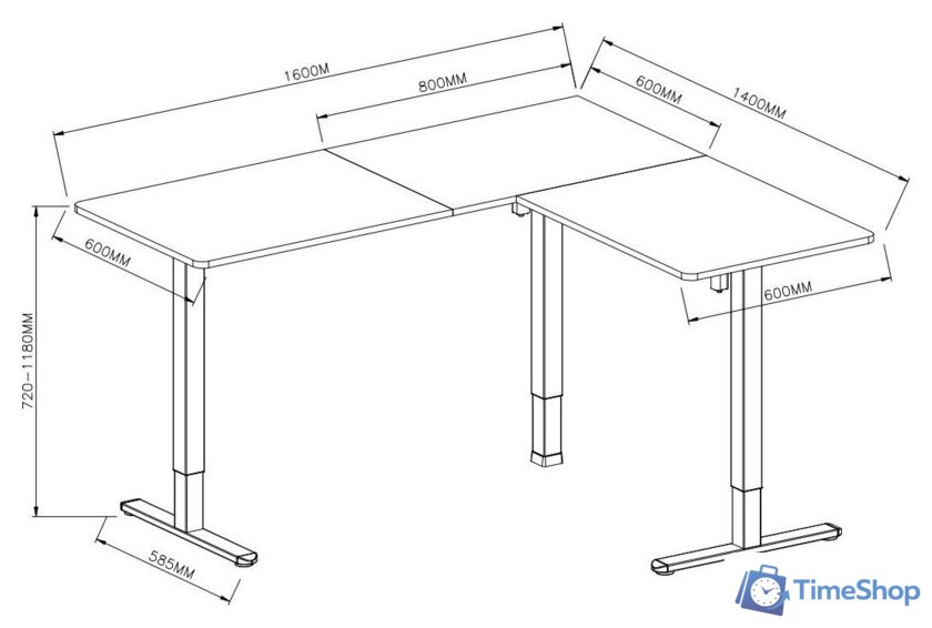 Стол CACTUS CS-EDXL-WWD - Изображение №10 — Интернет-магазин Time-Shop