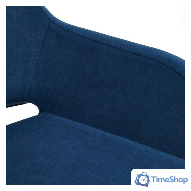 Офисное кресло TetChair Modena (флок, хром/синий) - Изображение №6 — Интернет-магазин Time-Shop