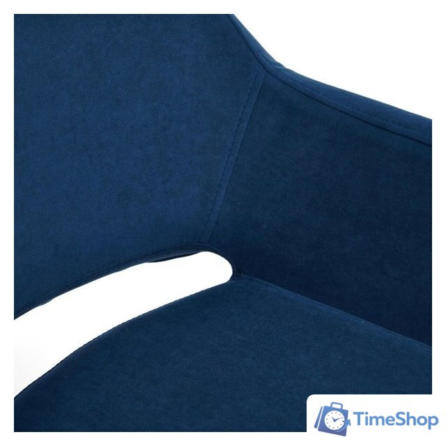 Офисное кресло TetChair Modena (флок, хром/синий) - Изображение №10 — Интернет-магазин Time-Shop
