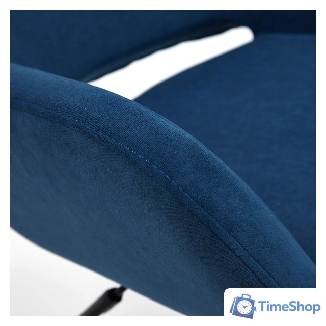 Офисное кресло TetChair Modena (флок, хром/синий) - Изображение №8 — Интернет-магазин Time-Shop